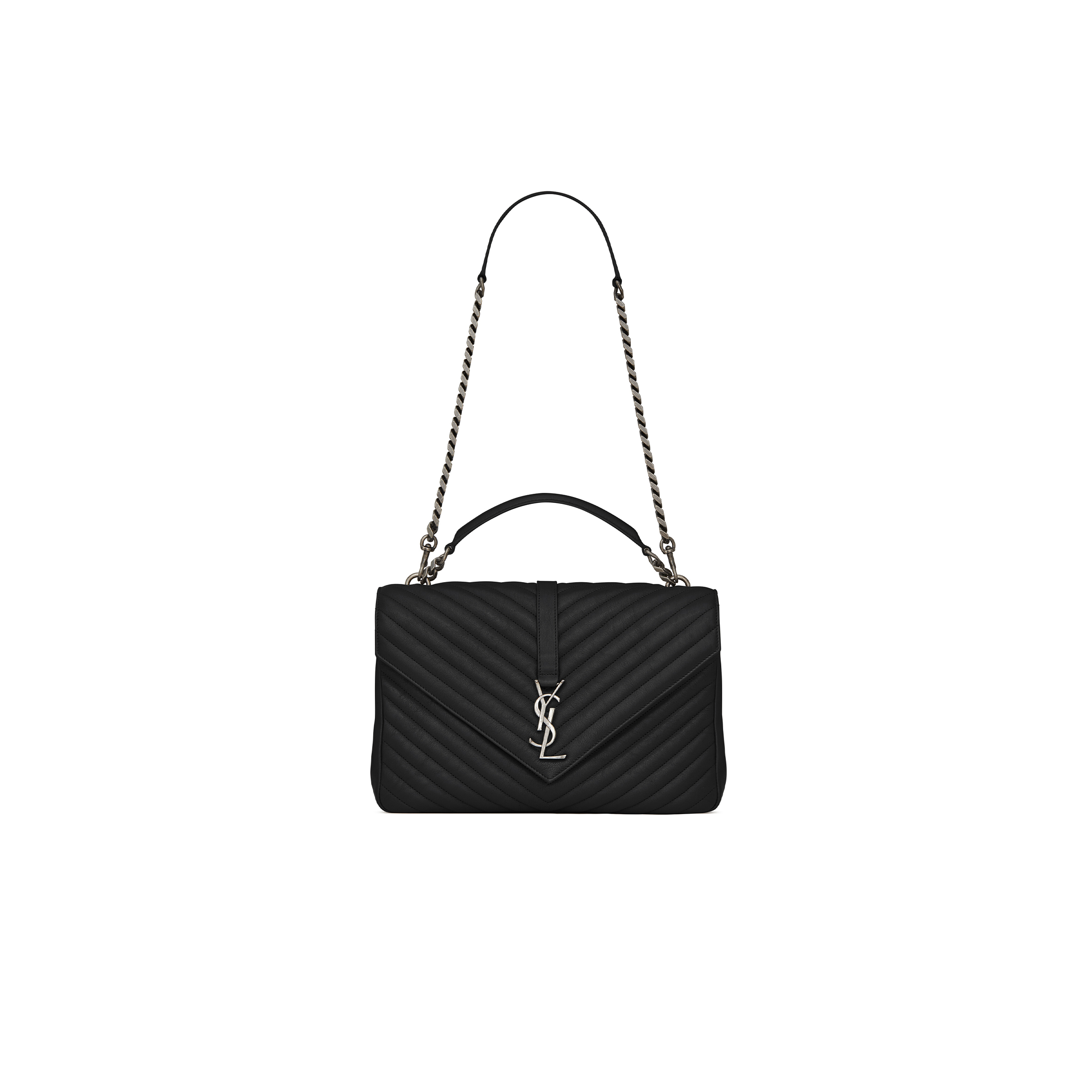 YSL COLLEGE LARGE IN QUILTED LEATHER 600278BRM041000 (32*20*8.5cm)